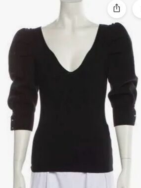 BA$SH women puff sleeve sweater